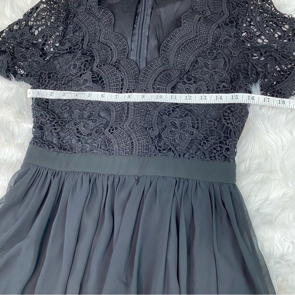 Lulu's Angel In Disguise Lace Cocktail Dress Black Size M 24945 Skater‎ - Picture 10 of 12